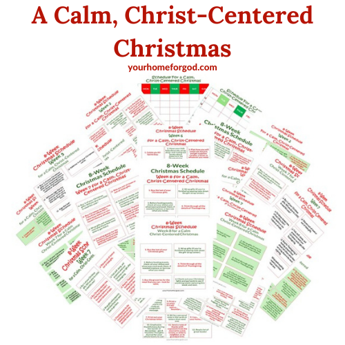 Calm, Christ-Centered Christmas Planner/Calendar (with a 12-Week Version, too!)