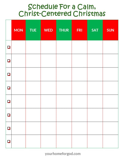 8-Weeks to A Calm Christ-Centered Christmas Planner/Calendar (Includes 12-Week, too!)