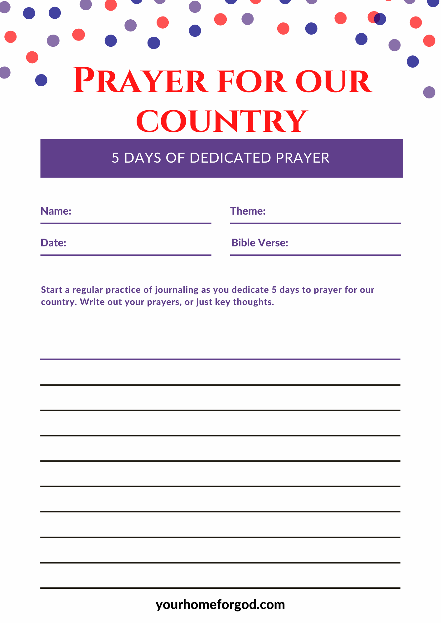 The Patriotic Prayer Journaling Kit